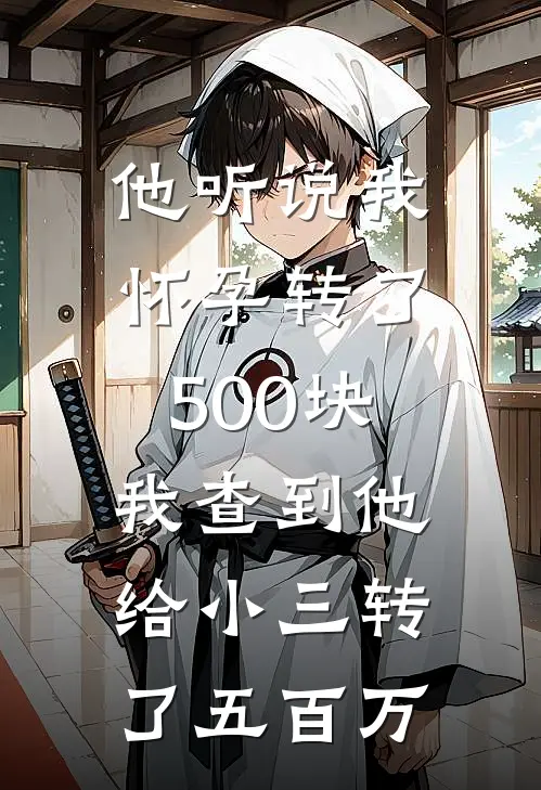 他听说我怀孕转了500块，我查到他给小三转了五百万